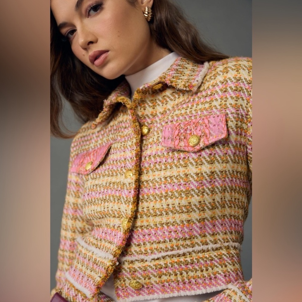 Le Superbe Ines Tweed Jacket NWT
SIZE 10
$379 $600 Size: 10 Le Superbe